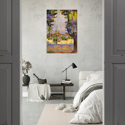 PLACE DES LICES ST TROPEZ 1904 - Henri Matisse Brushed Aluminum Print - 70x100 cm / 28x40 inches | Henri Matisse Aluminum Print | Henri Matisse Prints