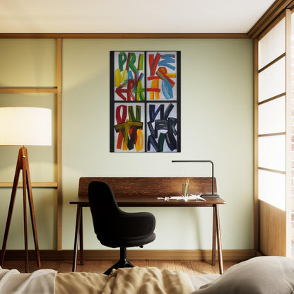 Four Seasons - 1989 - Joao Vieira Brushed Aluminum Print - 70x100 cm / 28x40 inches | Joao Vieira Aluminum Print | Joao Vieira Prints