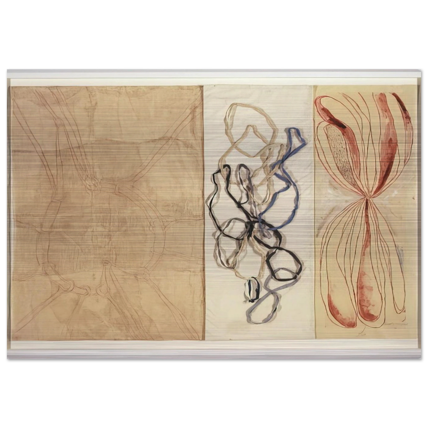 A STRETCH OF TIME 2007 - Louise Bourgeois Brushed Aluminum Print - 70x100 cm / 28x40 inches | Louise Bourgeois Aluminum Print | Louise Bourgeois Prints