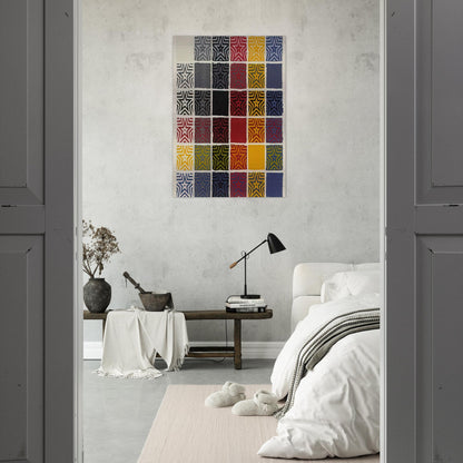 Stars 5 Pointed - Sol LeWitt Brushed Aluminum Print - 70x100 cm / 28x40 inches | Sol LeWitt Aluminum Print | Sol LeWitt Prints