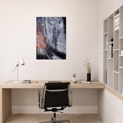 Untitled - Tachisme - Jiro Yoshihara Brushed Aluminum Print - 70x100 cm / 28x40 inches | Jiro Yoshihara Aluminum Print | Jiro Yoshihara Prints