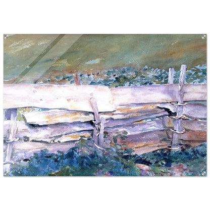 The Fence - John Singer Sargent Acrylic Print - 70x100 cm / 28x40″ inches | John Singer Sargent Wall Art | John Singer Sargent Prints