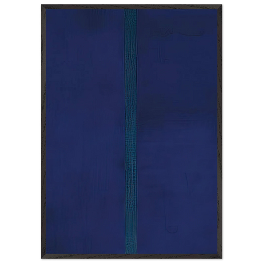 Onement V - Barnett Newman 70x100 cm / 28x40 inches Framed Art Print – Black Wooden Frame