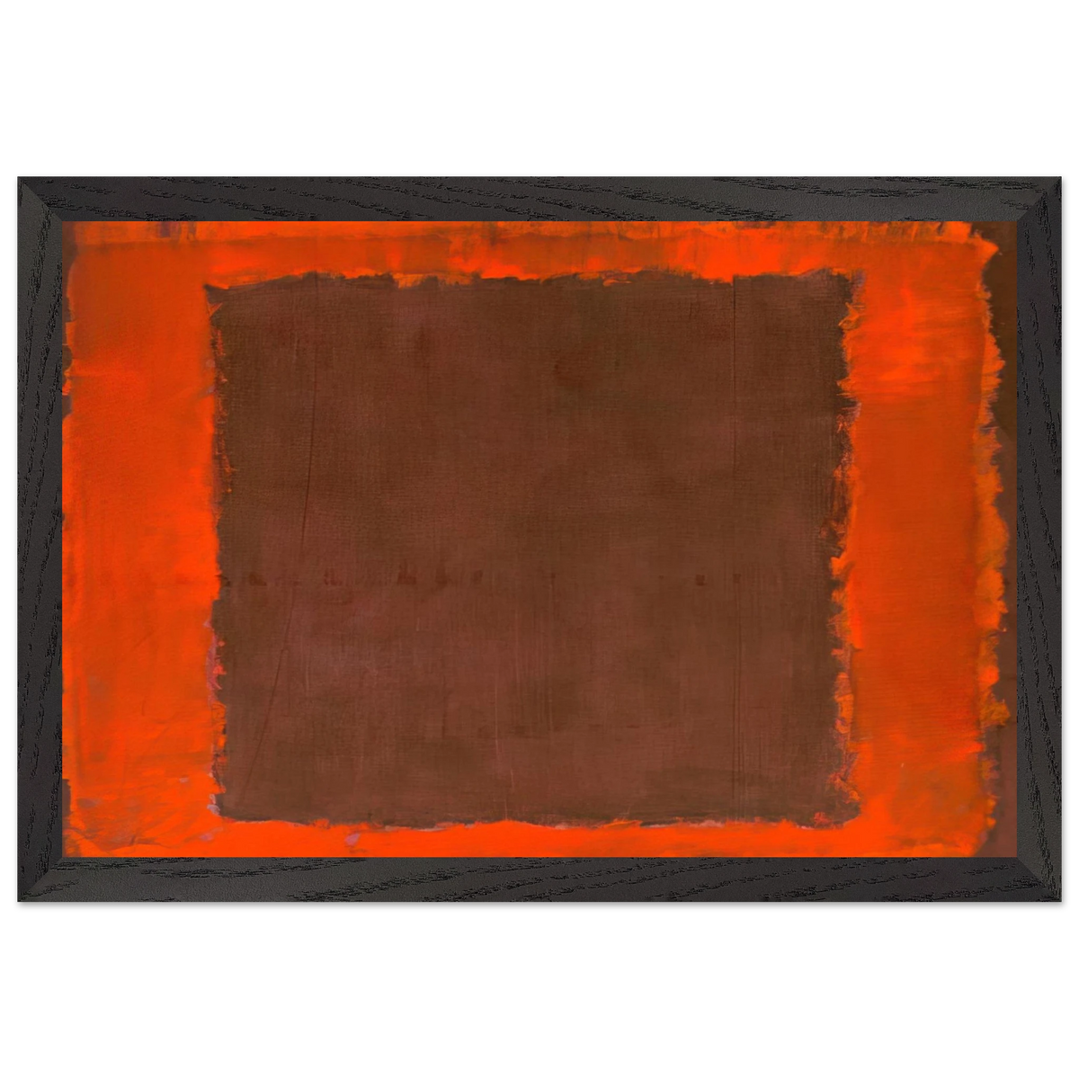 Mark Rothko - Untitled Mural for End Wall - 1959 Wall Art - 21x29.7 cm / 8x12" - Premium Wooden Framed Poster With Fine Art Paper-canvas - Black frame