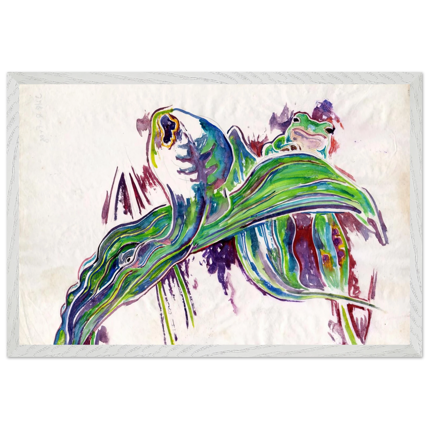 Walter Inglis Anderson - Walter Anderson Wall art - 30x40 cm / 12x16 inches - Premium Wooden Framed Poster With Fine Art Paper-canvas - White frame