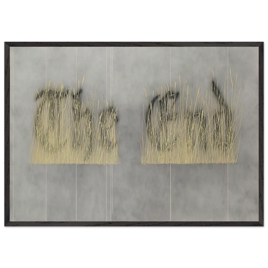 THE FINAL END 1992 - Edward Ruscha 70x100 cm / 28x40 inches Framed Art Print – Black Wooden Frame