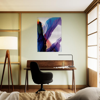 Phenomena Yonder Near - 1964 - Paul Jenkins Brushed Aluminum Print - 70x100 cm / 28x40 inches | Paul Jenkins Aluminum Print | Paul Jenkins Prints