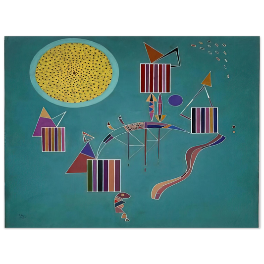 Wassily Kandinsky - INTIME MESSAGE 1942  75x100 cm / 30x40inches Fine Art Poster