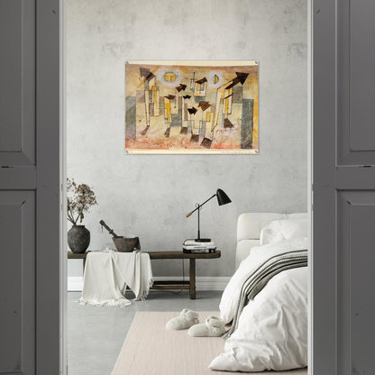 WALL PAINTING FROM THE TEMPLE OF LONGING 1922 - Paul Klee Acrylic Print - 70x100 cm / 28x40″ inches | Paul Klee Wall Art | Paul Klee Prints