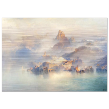 The Dream City - Thomas Moran Brushed Aluminum Print - 70x100 cm / 28x40 inches | Thomas Moran Aluminum Print | Thomas Moran Prints