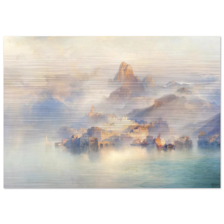 The Dream City - Thomas Moran Brushed Aluminum Print - 70x100 cm / 28x40 inches | Thomas Moran Aluminum Print | Thomas Moran Prints