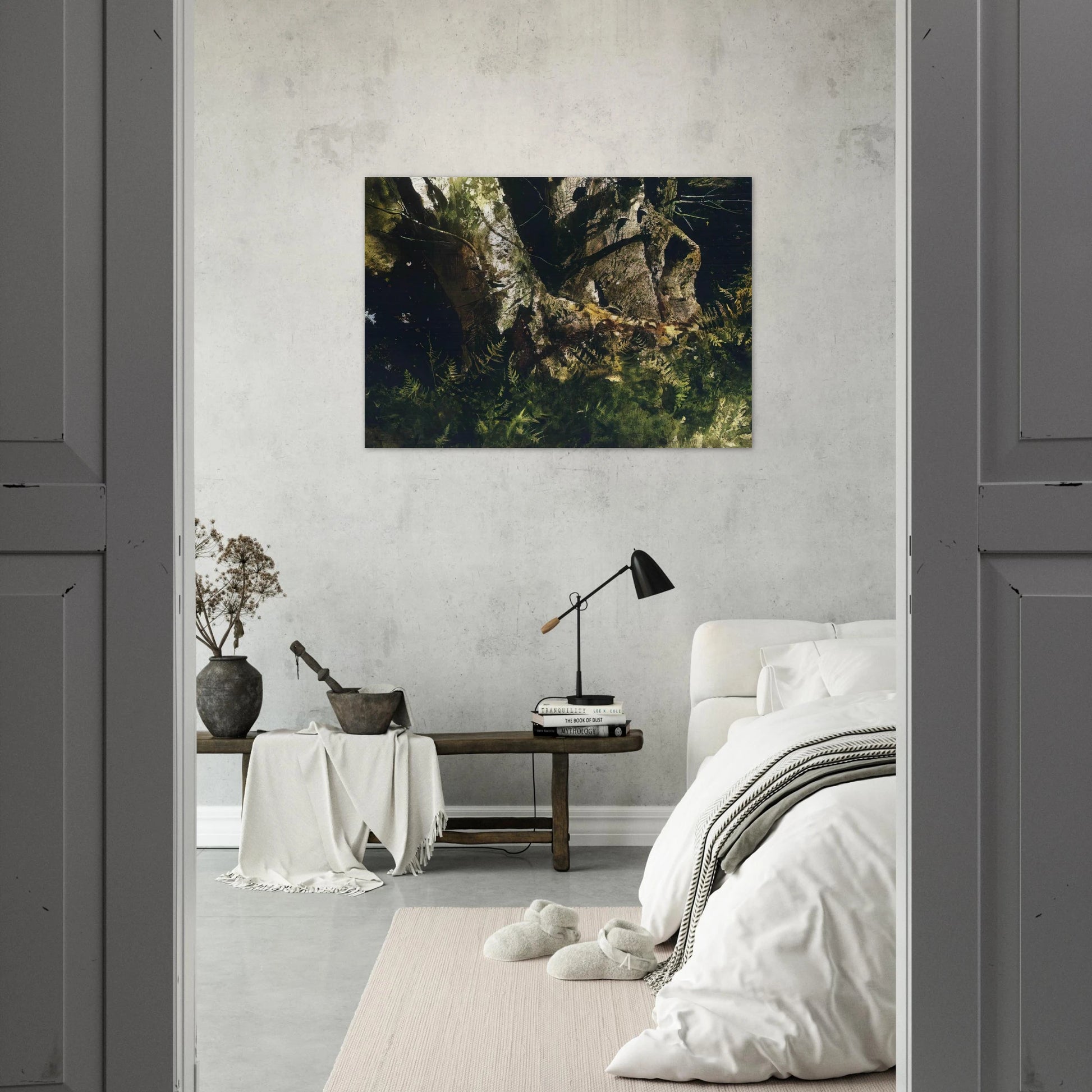 VIRGIN BIRCH 1982 - Andrew Wyeth Brushed Aluminum Print - 70x100 cm / 28x40 inches | Andrew Wyeth Aluminum Print | Andrew Wyeth Prints