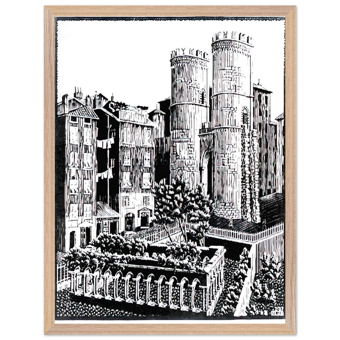 MC Escher - ESCHER (25) Wall Art - 60x80 cm / 24x32 inches - Fine Art Poster-canvas - -