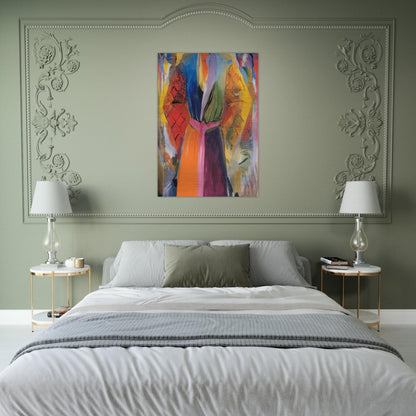THE ROBE FOLLOWING HER 4 1985 - Jim Dine Brushed Aluminum Print - 70x100 cm / 28x40 inches | Jim Dine Aluminum Print | Jim Dine Prints