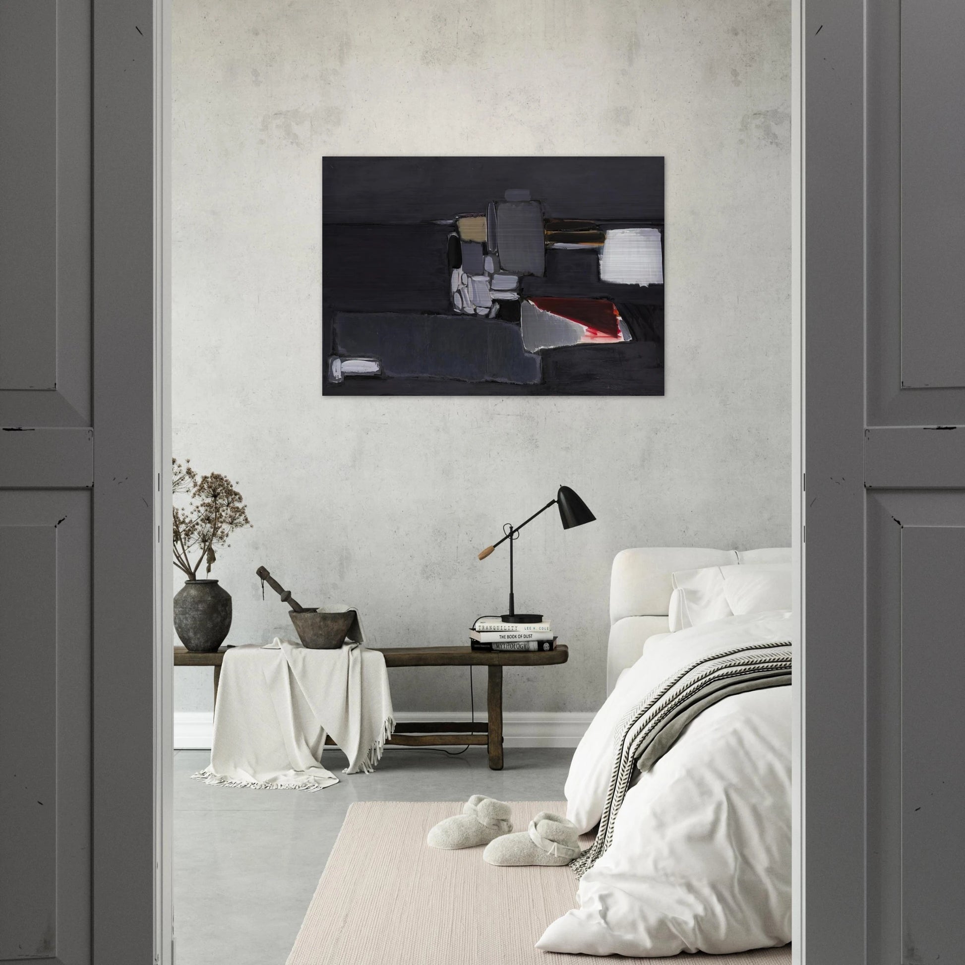 Nature morte en gris - 1955 - Nicolas de Stael Brushed Aluminum Print - 70x100 cm / 28x40 inches | Nicolas de Stael Aluminum Print | Nicolas de Stael Prints