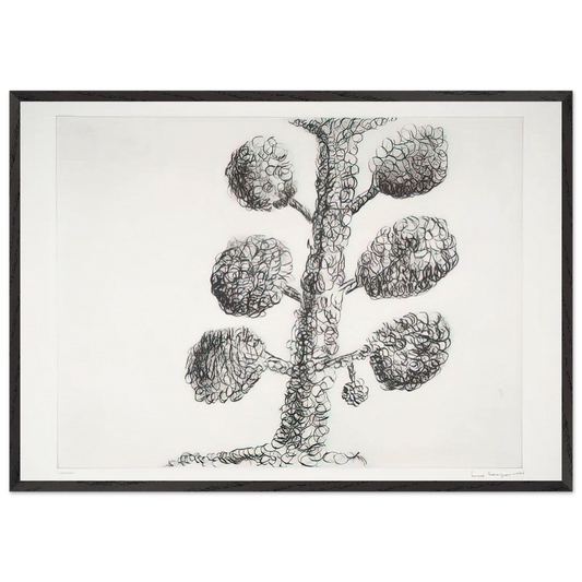 TREE 1998 - Louise Bourgeois 70x100 cm / 28x40 inches Framed Art Print – Black Wooden Frame