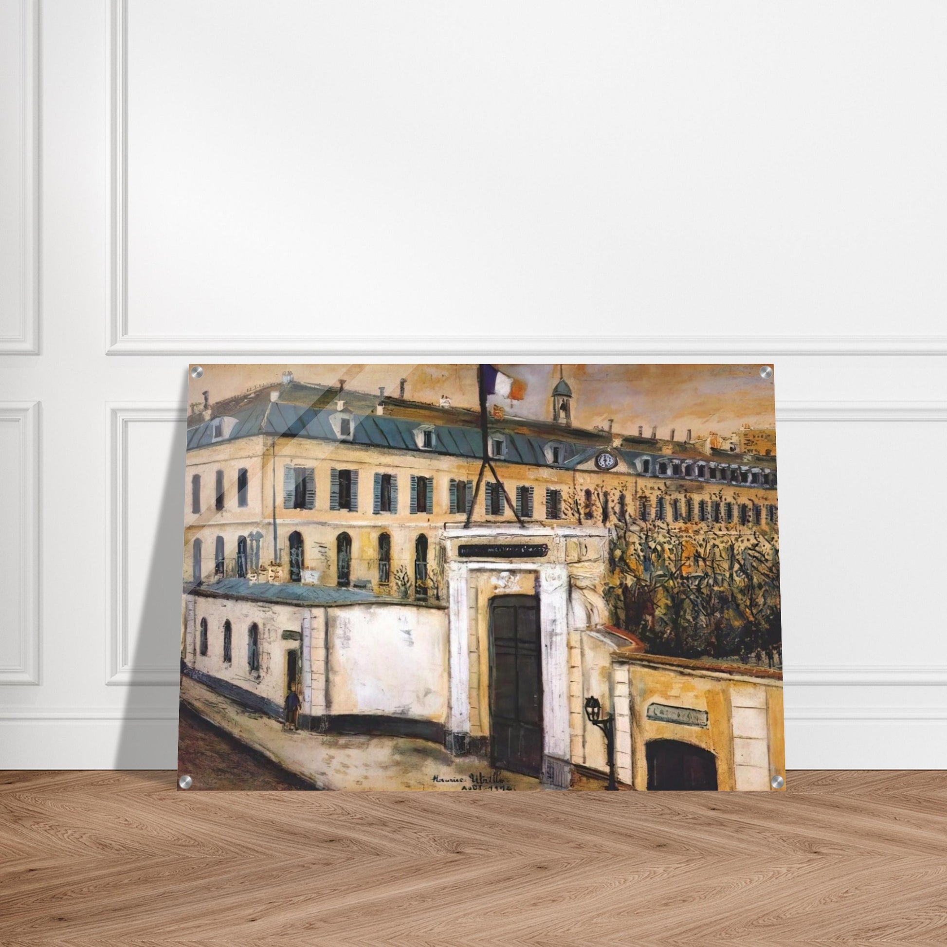 MILITARY HOSPITAL - Maurice Utrillo Acrylic Print - 70x100 cm / 28x40″ inches