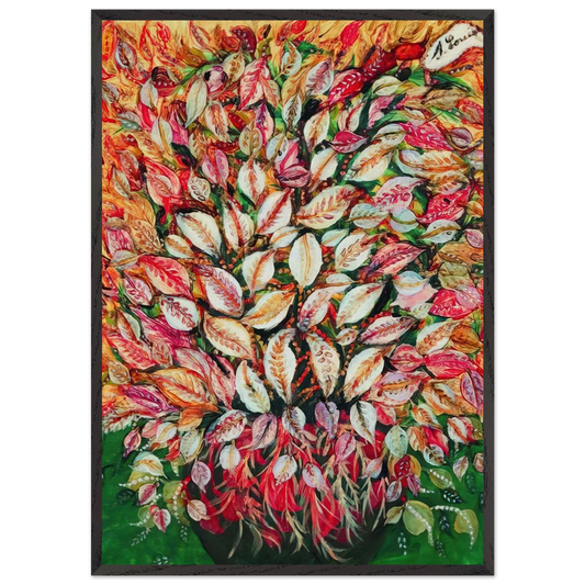 Feuilles - 1928 - Seraphine Louis 70x100 cm / 28x40 inches Framed Art Print – Black Wooden Frame