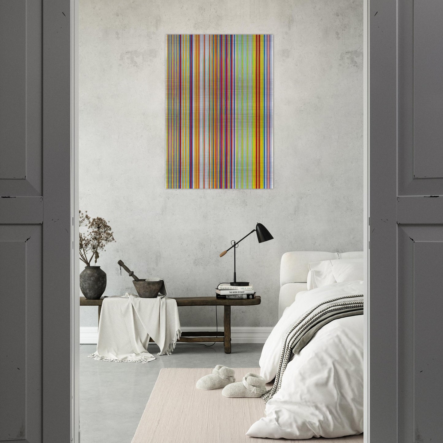 Graf Zeppelin - 1969 - Gene Davis Brushed Aluminum Print - 70x100 cm / 28x40 inches | Gene Davis Aluminum Print | Gene Davis Prints