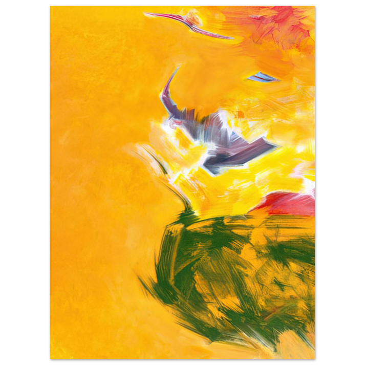 Hassel Smith - Untitled - 1987  75x100 cm / 30x40inches Fine Art Poster