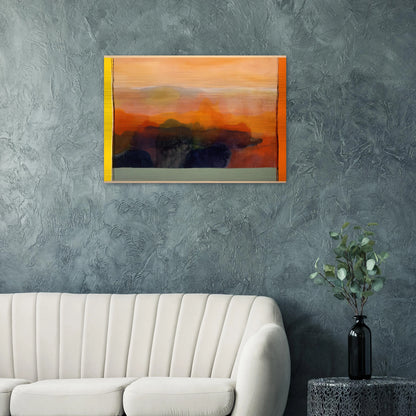 Valley of Stone - 1989 - Ronnie Landfield Brushed Aluminum Print - 70x100 cm / 28x40 inches | Ronnie Landfield Aluminum Print | Ronnie Landfield Prints