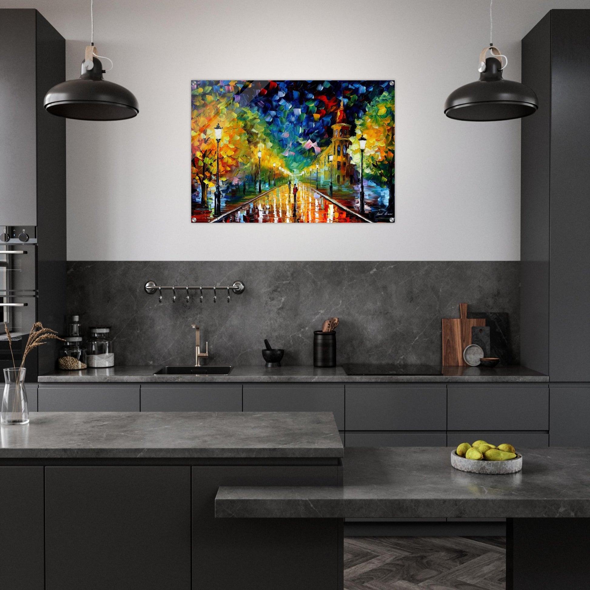 Leonid Afremov - Leonid Afremov Acrylic Print - 70x100 cm / 28x40″ inches | Leonid Afremov Wall Art | Leonid Afremov Prints