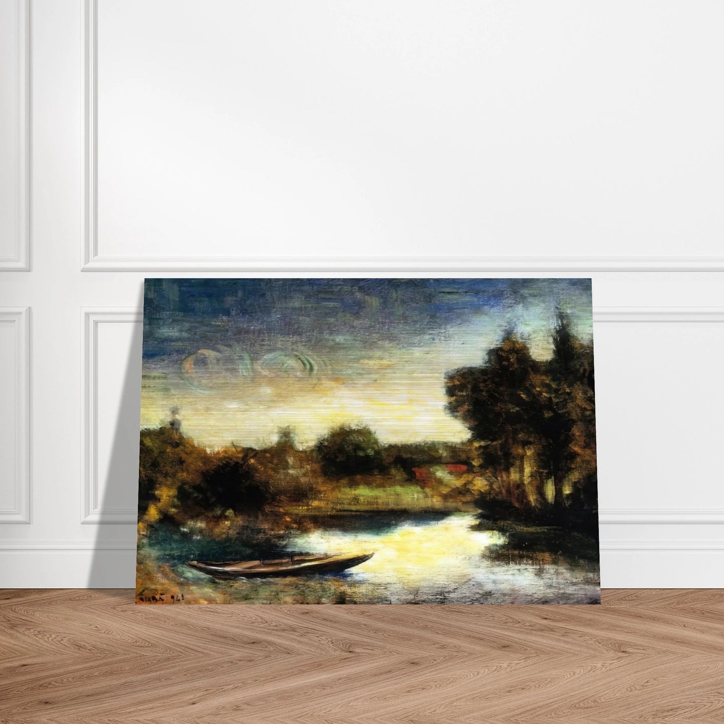 FIUMETTO 1941 - Carlo Carra Brushed Aluminum Print - 70x100 cm / 28x40 inches | Carlo Carra Aluminum Print | Carlo Carra Prints