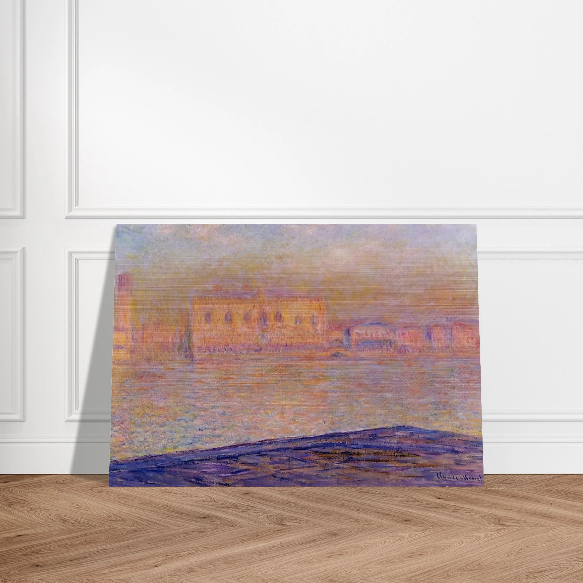 The Doges' Palace Seen from San Giorgio Maggiore - claude monet Brushed Aluminum Print - 70x100 cm / 28x40 inches | claude monet Aluminum Print | claude monet Prints