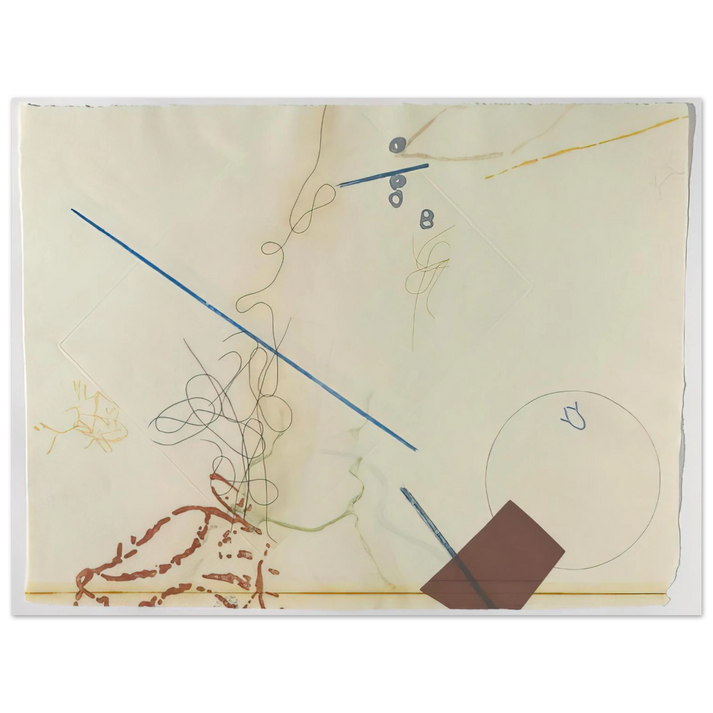 John Cage - Dereau No. 11 - 1982  75x100 cm / 30x40inches Fine Art Poster