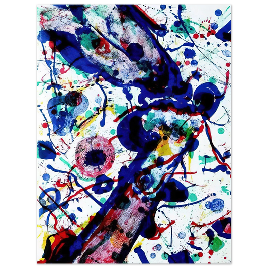Sam Francis - Untitled from Michel Waldberg s Posmes dans le ciel  75x100 cm / 30x40inches Fine Art Poster
