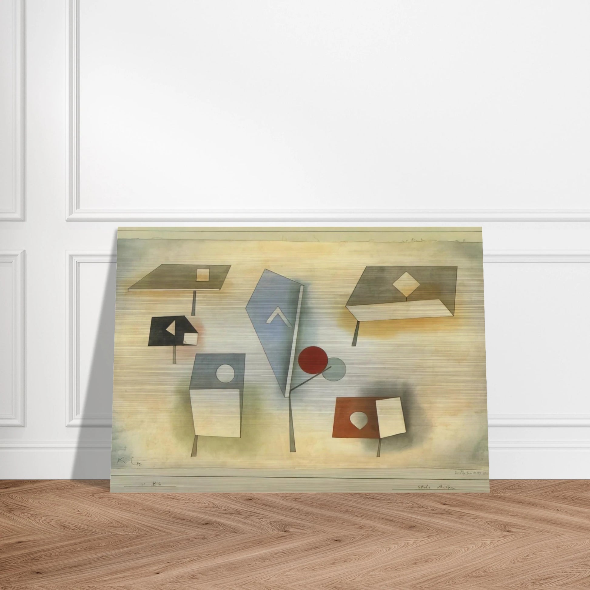 SIX SPECIES 1921 - Paul Klee Brushed Aluminum Print - 70x100 cm / 28x40 inches | Paul Klee Aluminum Print | Paul Klee Prints