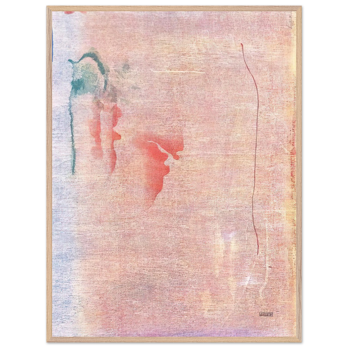 Helen Frankenthaler - Cedar Hill - 1983 Wall art - 40x50 cm / 16x20 inches - Premium Wooden Framed Poster With Fine Art Paper-canvas - White frame