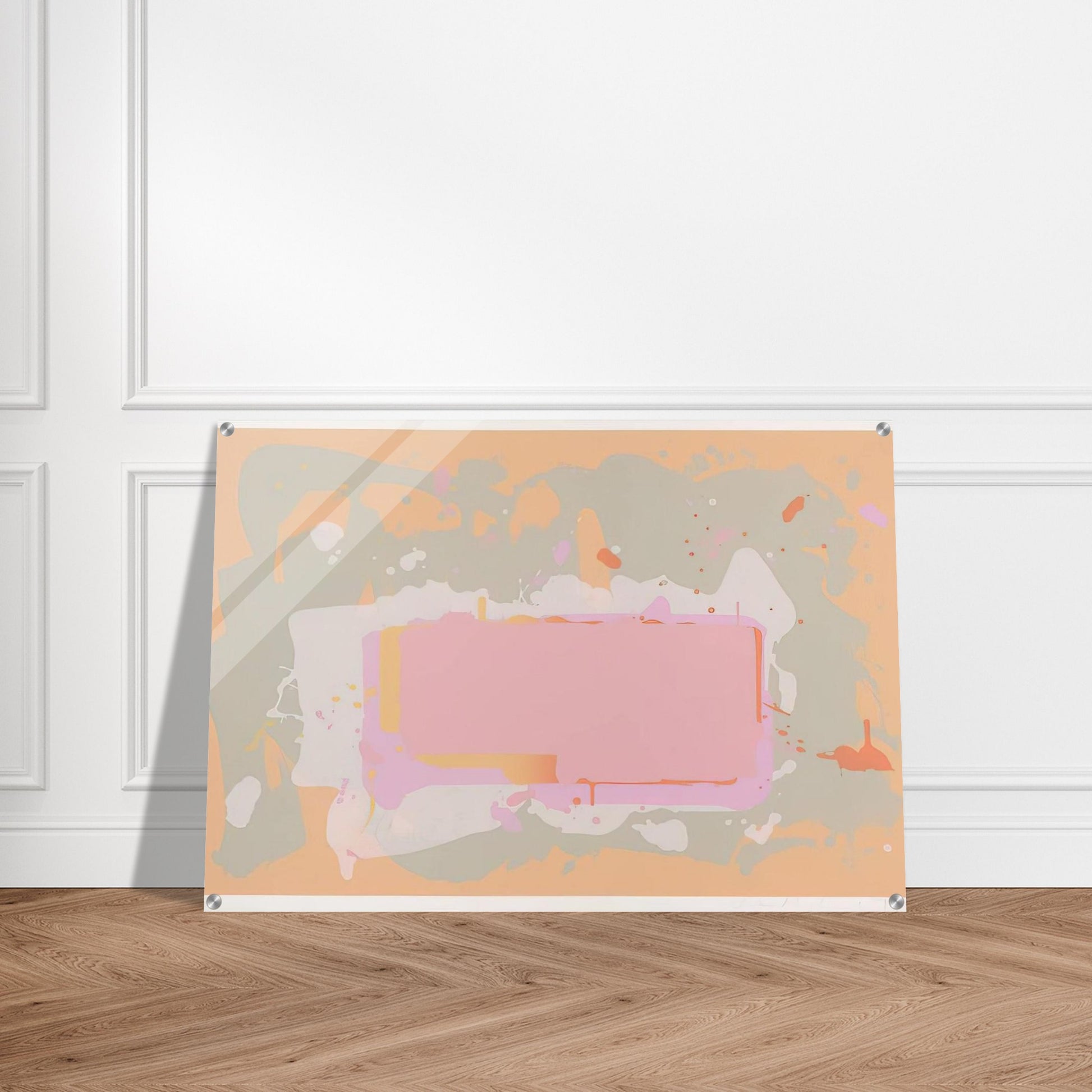 Yellow and Pink - 1971 - John Hoyland Acrylic Print - 70x100 cm / 28x40″ inches