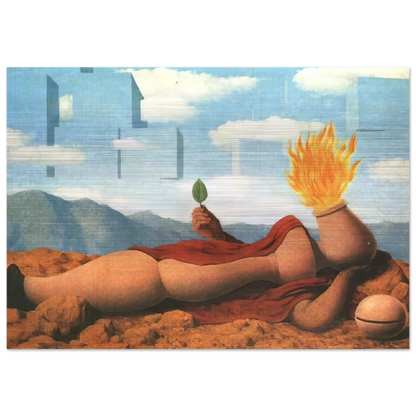ELEMENTARY COSMOGONY 1949 - Rene Magritte Brushed Aluminum Print - 70x100 cm / 28x40 inches | Rene Magritte Aluminum Print | Rene Magritte Prints
