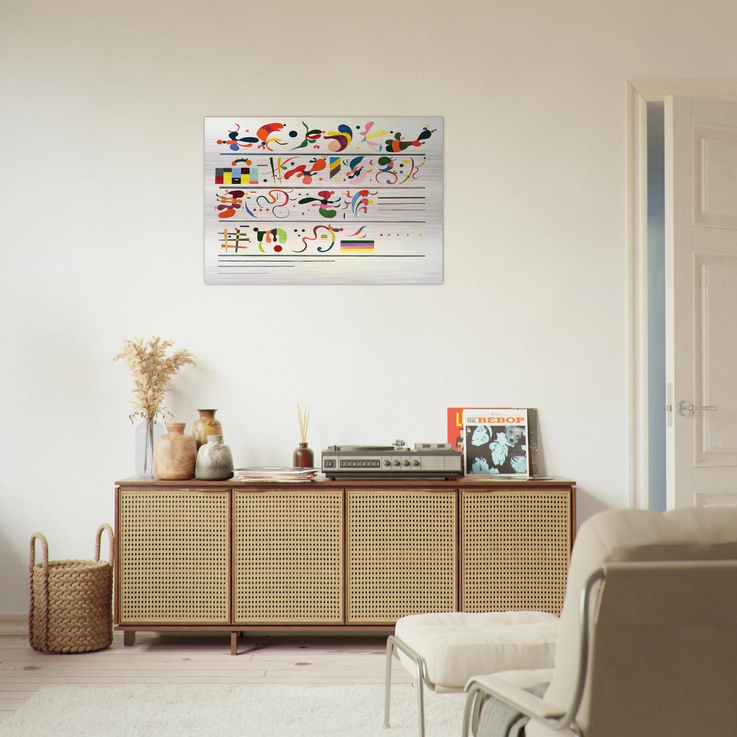 SUCCESSION 1935 - Wassily Kandinsky Brushed Aluminum Print - 70x100 cm / 28x40 inches | Wassily Kandinsky Aluminum Print | Wassily Kandinsky Prints