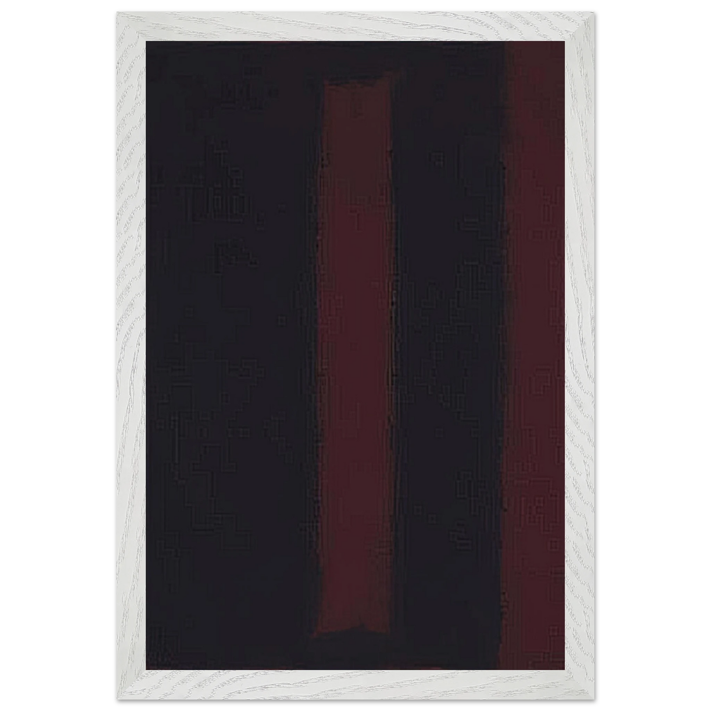 Mark Rothko - Black on Maroon - 1959 Wall Art - 60x80 cm / 24x32 inches - Premium Wooden Framed Poster With Fine Art Paper-canvas - Black frame