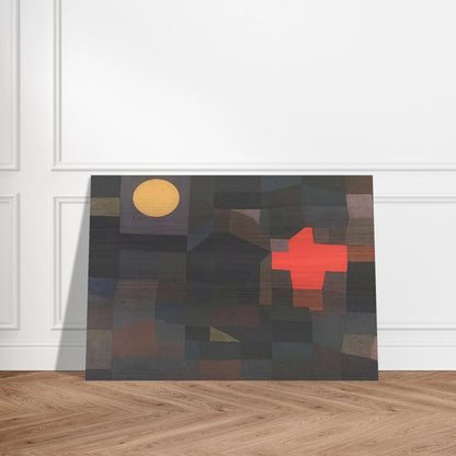 FIRE FULL MOON 1933 - Paul Klee Brushed Aluminum Print - 70x100 cm / 28x40 inches | Paul Klee Aluminum Print | Paul Klee Prints