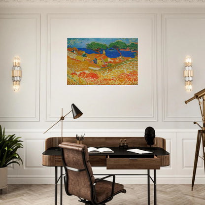 VIEW OF COLLIOURE 1905 - Andre Derain Brushed Aluminum Print - 70x100 cm / 28x40 inches | Andre Derain Aluminum Print | Andre Derain Prints