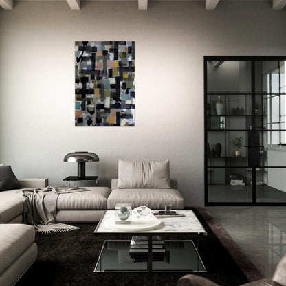 Number 13 - 1952 - Bradley Walker Tomlin Brushed Aluminum Print - 70x100 cm / 28x40 inches | Bradley Walker Tomlin Aluminum Print | Bradley Walker Tomlin Prints