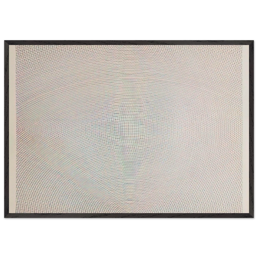 Arcs From Sides or Corners Grids  Circles - Sol LeWitt 70x100 cm / 28x40 inches Framed Art Print – Black Wooden Frame