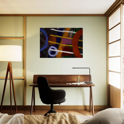 Buchanan - 1987 - Albert Irvin Brushed Aluminum Print - 70x100 cm / 28x40 inches | Albert Irvin Aluminum Print | Albert Irvin Prints