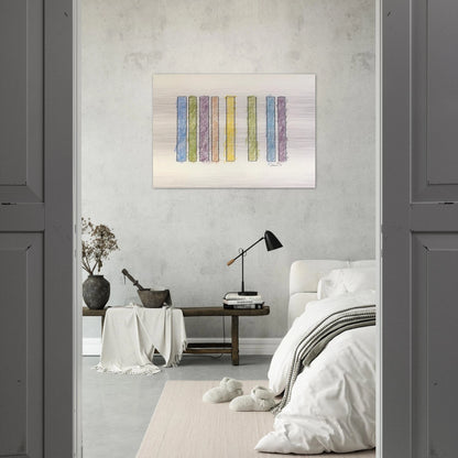 Untitled - 1978 - Gene Davis Brushed Aluminum Print - 70x100 cm / 28x40 inches | Gene Davis Aluminum Print | Gene Davis Prints