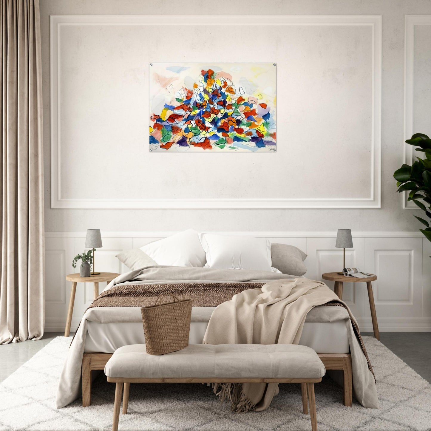 Color Abstraction - 1967 - Robert Goodnough Acrylic Print - 70x100 cm / 28x40″ inches