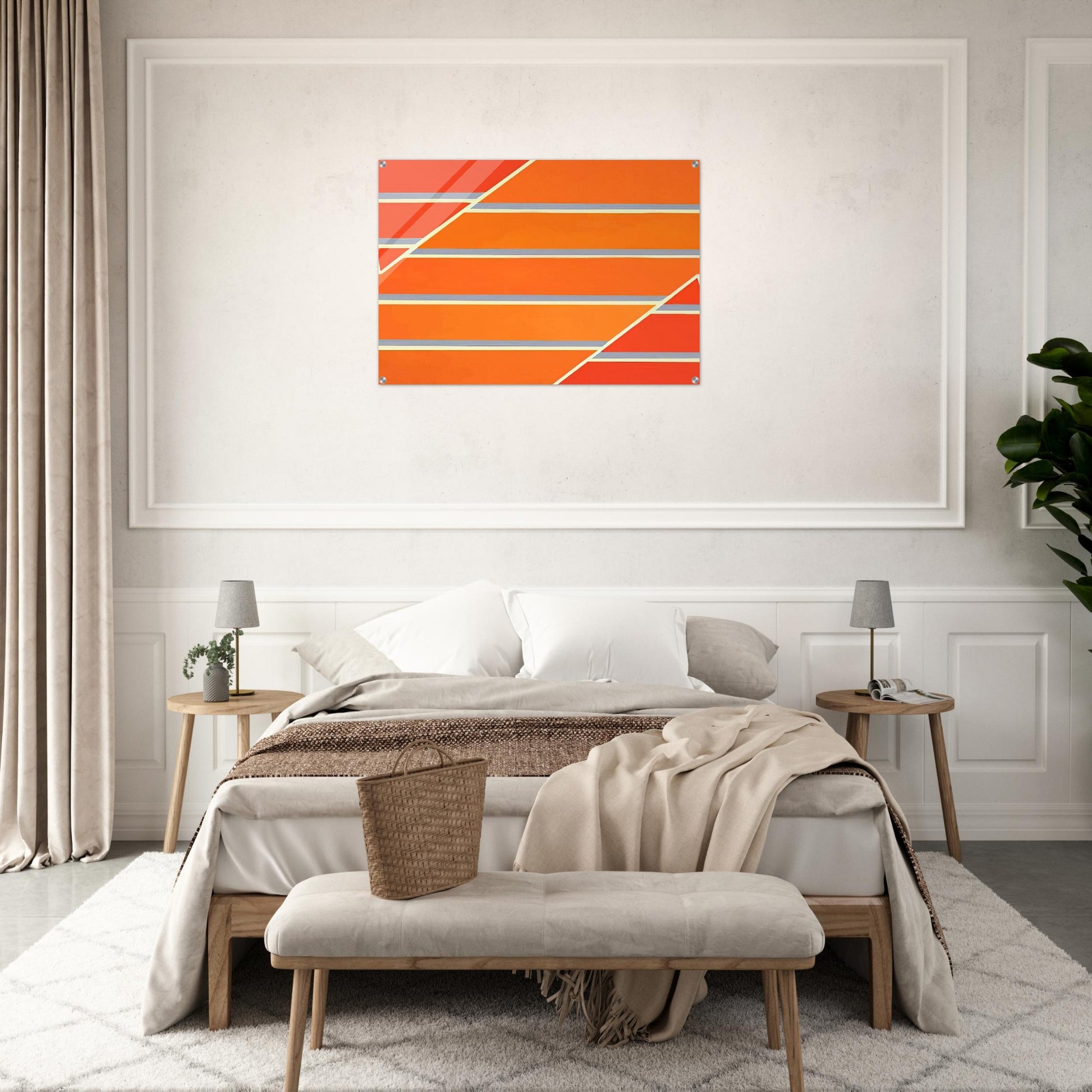 Orange Time - 1965 - Larry Zox Acrylic Print - 70x100 cm / 28x40″ inches
