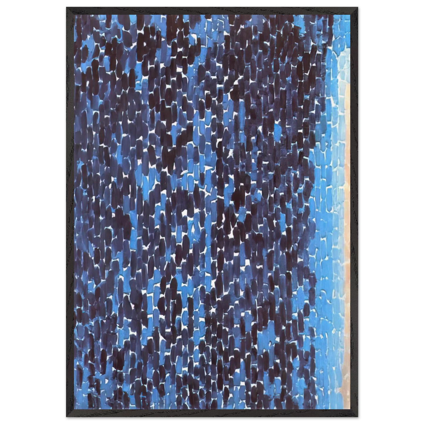 NEW GALAXY 1970 - Alma Woodsey Thomas 70x100 cm / 28x40 inches Framed Art Print – Black Wooden Frame
