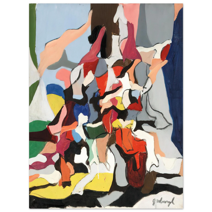 Robert Goodnough - Composition - Abstract Expressionism  75x100 cm / 30x40inches Fine Art Poster