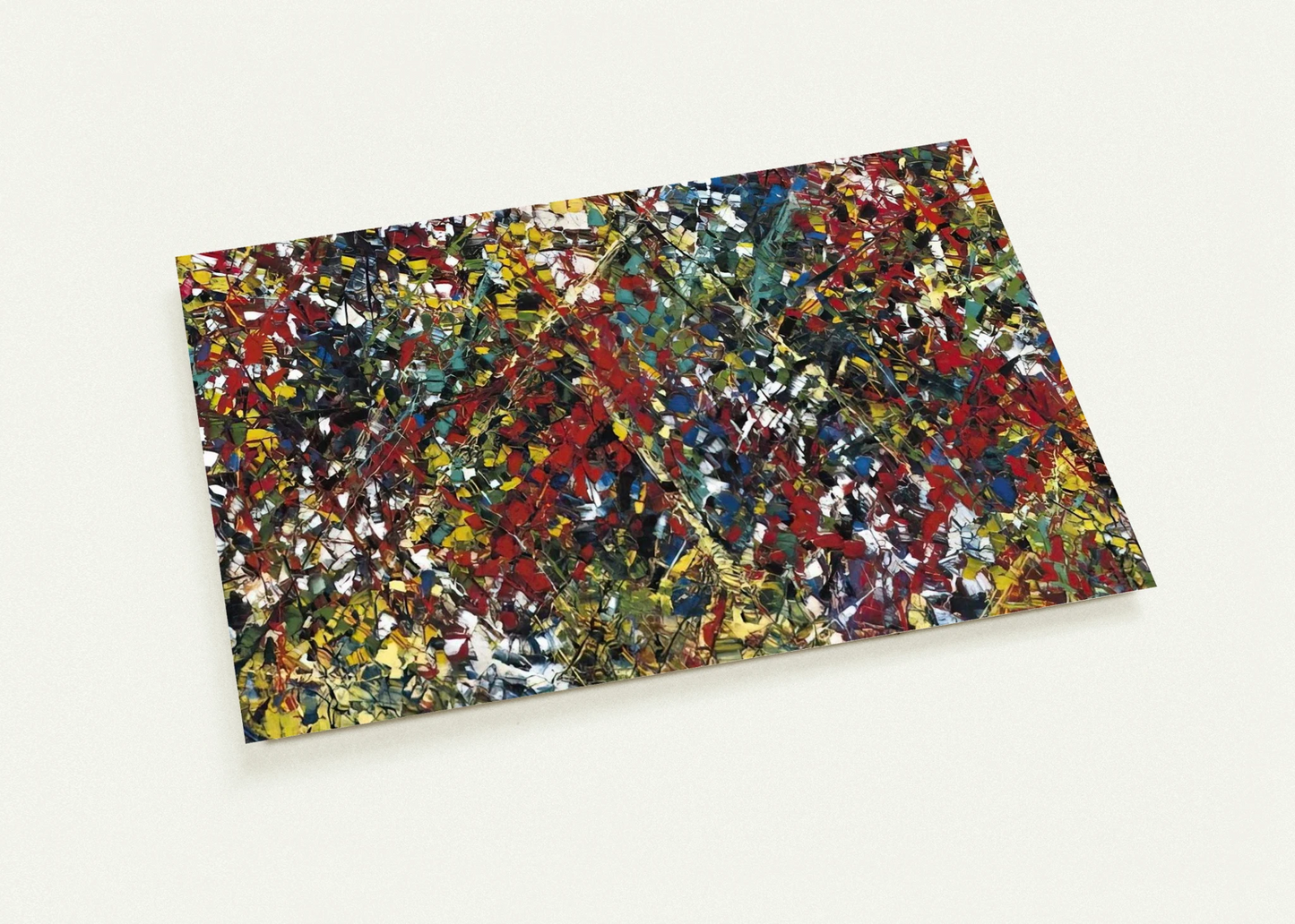 Composition By Jean-Paul Riopelle Pack of 10 Post Cards | Jean-Paul Riopelle Post Cards | A6 (10.5 x 14.8 cm) - 4.1 x 5.8 inches