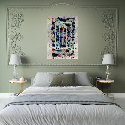 Untitled  SF75-102  - Sam Francis Brushed Aluminum Print - 70x100 cm / 28x40 inches | Sam Francis Aluminum Print | Sam Francis Prints
