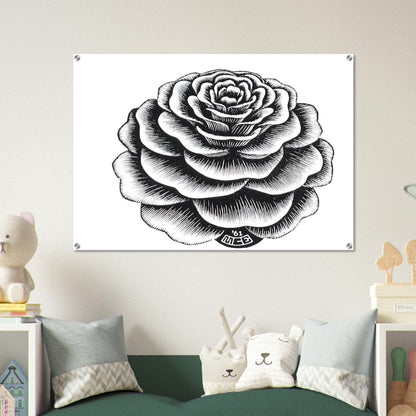 FLOWER 1 - MC Escher Acrylic Print - 70x100 cm / 28x40″ inches | Maurits Cornelis Escher Prints