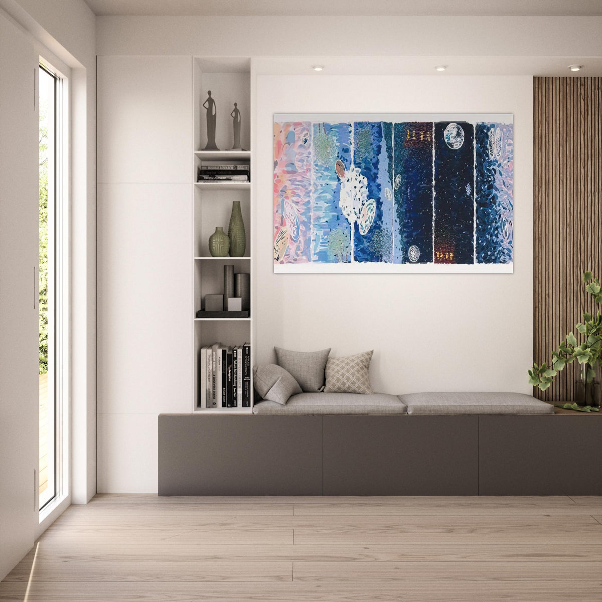 At Sea Japan - 1980 - Jennifer Bartlett Art Prints - 100x150 cm / 40x60″ inches | Jennifer Bartlett Poster | Jennifer Bartlett Prints